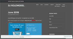Desktop Screenshot of djrolemodel.com